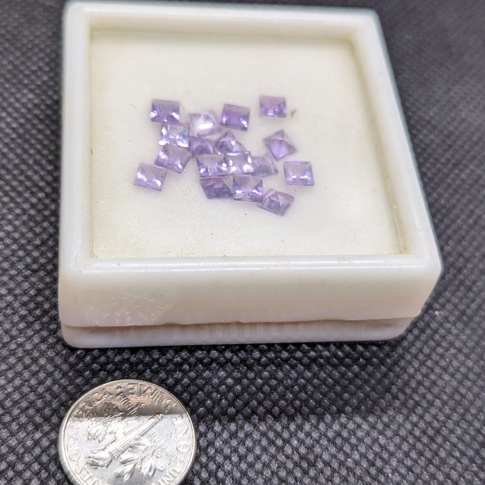 princess cut amethyst bundle